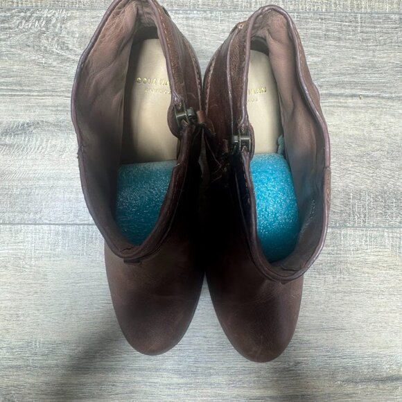 Cole Haan Grand OS Brown Leather Bootie Women's Size 7.5 - Picture 2 of 7